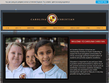 Tablet Screenshot of carolinachristianschool.com